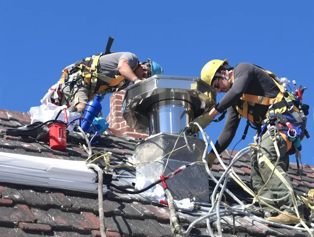 Protective chimney cap installed by West Palm Beach Chimney Sweep in West Palm Beach, FL