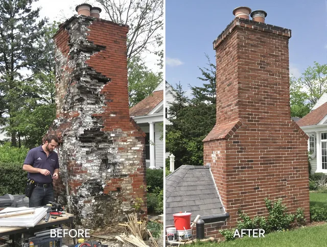 West Palm Beach Chimney Sweep performing a full chimney restoration in West Palm Beach, FL