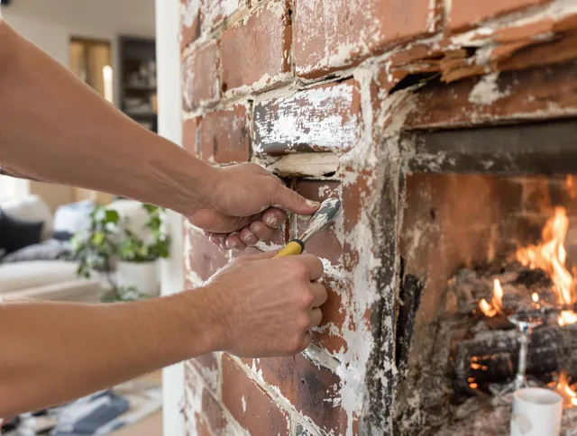 Routine fireplace repair by West Palm Beach Chimney Sweep in West Palm Beach, FL