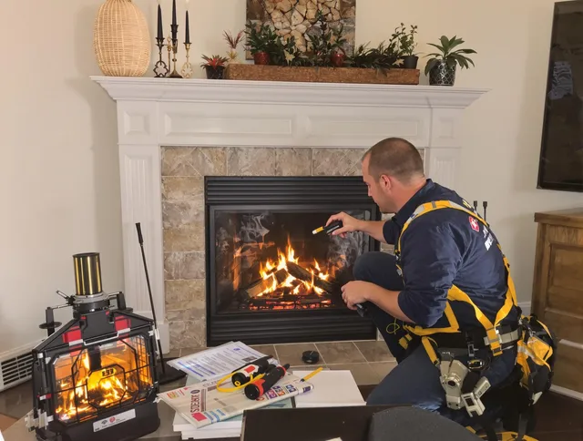 Safety-focused fireplace inspection by West Palm Beach Chimney Sweep in West Palm Beach, FL