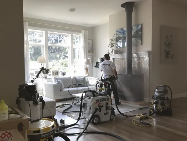 Soot removal service by West Palm Beach Chimney Sweep for a fireplace in West Palm Beach, FL